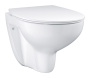 Унитаз подвесной GROHE Bau Ceramic с сиденьем с микролифтом, альпин-белый (39899000)