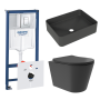 Комплект инсталляции GROHE Rapid SL 38775001 с унитазом Aqueduto CONE Plus CONT0240 и раковиной Aqueduto ESPIRAL ESP0440 (NW0494)