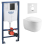Комплект инсталляции GROHE 38811KF0-B/S с унитазом Aquatek АЛЬТАИР и сиденьем с микролифтом (NW0154/S)
