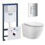 Комплект инсталляции GROHE 38775001 с унитазом Aquatek ЕВРОПА и сиденьем с микролифтом (NW0148)
