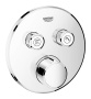 Внешняя часть смесителя для душа GROHE SmartControl круглая, на 2 потребителя, хром (29145000)