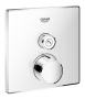 Внешняя часть смесителя для душа GROHE SmartControl квадратная, на 1 потребителя, хром (29147000)