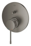 Внешняя часть смесителя для ванны GROHE Essence скрытого монтажа на 2 потребителя, круглая, темный графит матовый (24167AL1)