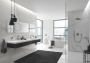 Внешняя часть смесителя для ванны GROHE Essence скрытого монтажа на 2 потребителя, круглая, темный графит матовый (24167AL1)