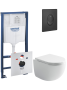 Комплект инсталляции GROHE Rapid SL 3 в 1 с унитазом Пик CN4007 и звукоизоляционным комплектом (NW0781)