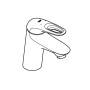 Смеситель для раковины GROHE Eurostyle, S-size, хром (32468003)