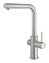 Смеситель для кухонной мойки GROHE Blue Home с системой фильтрации, охлаждения и газирования воды, Wi-Fi, суперсталь (31539DC0)