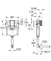 Смывной бачок скрытого монтажа для унитаза GROHE GD2 (38987000)