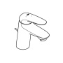 Смеситель для раковины GROHE Eurostyle, S-size, хром (23709003)