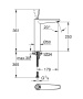 Смеситель для раковины GROHE Eurodisc Joy, XL-size, хром (23428000)