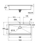 Мойка GROHE из нержавеющей стали, 1 чаша, K800 120-S 102,4/56 1.0 (31586SD0)