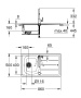 Мойка и смеситель для мойки, GROHE K200, хром, (31562SD0)