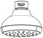 Верхний душ GROHE New Tempesta 100 I, 5,7 л/мин, 1 режим, хром (26050001)