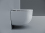 Подвесной унитаз Ceramicanova Вога безободковый, смыв Торнадо, белый (CN4012T)