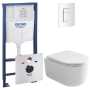 Комплект инсталляции GROHE Rapid SL 3 в 1 с унитазом Ульма CN4006T и звукоизоляционным комплектом (NW0800)