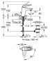 Смеситель для раковины GROHE Eurostyle, S-size, белая луна (23374LS3)
