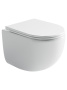 Подвесной унитаз Ceramicanova Пик (Up) безободковый, смв Торнадо, белый (CN4007)