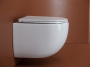 Подвесной унитаз Ceramicanova Пик (Up) безободковый, смв Торнадо, белый (CN4007)