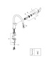 Смеситель для кухни GROHE BauEdge, хром (31367000)