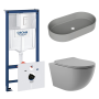 Комплект инсталляции GROHE Rapid SL 38772SH0 с унитазом Aqueduto OVO OVO0130 и раковиной Aqueduto ESPIRAL ESP0230 (NW0440)