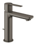 Смеситель для раковины GROHE Lineare с донным клапаном, S-Size, темный графит матовый (32114AL1)