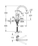 Смеситель для кухни GROHE BauFlow, хром (31230001)
