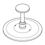 Верхний душ GROHE Rainshower SmartActive 310, 2 режима, 142 мм, фантомный черный (22124KF0)