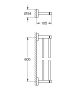 Держатель для полотенца GROHE Essentials 600 мм, двойной, тёплый закат матовый (40802DL1)