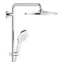 Душевая система GROHE Rainshower SmartActive 310 с термостатом для душа, белая луна (26647LS0)