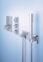 Держатель настенный для ручного душа GROHE Grohtherm F с подключением для душевого шланга, хром (27621000)