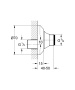 Эксцентрик s-образный 1/2" x 3/4" GROHE, регулируемый, 10 мм (12400000)