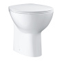 Унитаз напольный GROHE Bau Ceramic, выпуск в пол (без сиденья), НЕ подходит для бачков на унитаз, альпин-белый (39431000)