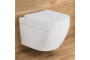 Унитаз подвесной безободковый GROHE Euro Ceramic с сиденьем с микролифтом (NW0010-1)