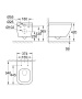 Унитаз подвесной безободковый GROHE Euro Ceramic с сиденьем с микролифтом (NW0010-1)