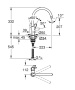Смеситель для кухни GROHE BauFlow, хром (31538001)