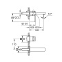 Внешняя часть смесителя для раковины GROHE Plus на 2 отверстия, M-Size, холодный рассвет матовый (29303GN4)