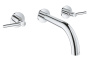 Внешняя часть смесителя для раковины GROHE Atrio на 3 отверстия, двухвентильный, хром (20169003)