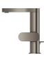 Смеситель для раковины GROHE Plus с донным клапаном, M-size, темный графит матовый (23871AL4)