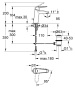 Смеситель для раковины GROHE Eurodisc Cosmopolitan с донным клапаном, S-size, хром (2338920E)