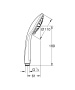 Ручной душ GROHE Vitalio Joy 110 Duo, 2 режима, хром/черный (27317000)