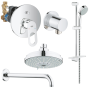 Готовый комплект для душа GROHE BauLoop скрытого монтажа, хром (NSB0169)