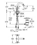 Смеситель для биде GROHE Atrio, M-size хром (24027003)