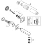 Внешняя часть смесителя для раковины GROHE Eurocube Joy на 2 отверстия, хром (19998000)