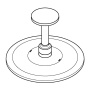 Верхний душ GROHE Rainshower 310 SmartActive, 2 режима, 142 мм, суперсталь (26477DC0)