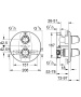 Внешняя часть термостата для душа GROHE Grohtherm 3000, хром (19255000)