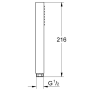 Ручной душ Grohe Rainshower Aqua Cube Stick, 1 режим, темный графит, глянец (26885A00)