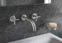 Внешняя часть смесителя для раковины GROHE Atrio на 3 отверстия, двухвентильный, суперсталь (20169DC3)