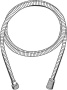 Душевой шланг GROHE Relexaflex Metal 2000 мм, хром (28140000)