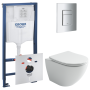 Комплект инсталляции GROHE Rapid SL 4 в 1 с унитазом Метрополь CN4002T и звукоизоляционным комплектом (NW0782)