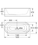 Ванна GROHE Essence, 180 x 80 х 57,5, альпин-белый (39611000)